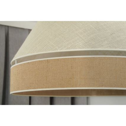 Duolla - Plafonnier YUTE AVIGNON 1xE27/15W/230V d. 60 cm gris/marron