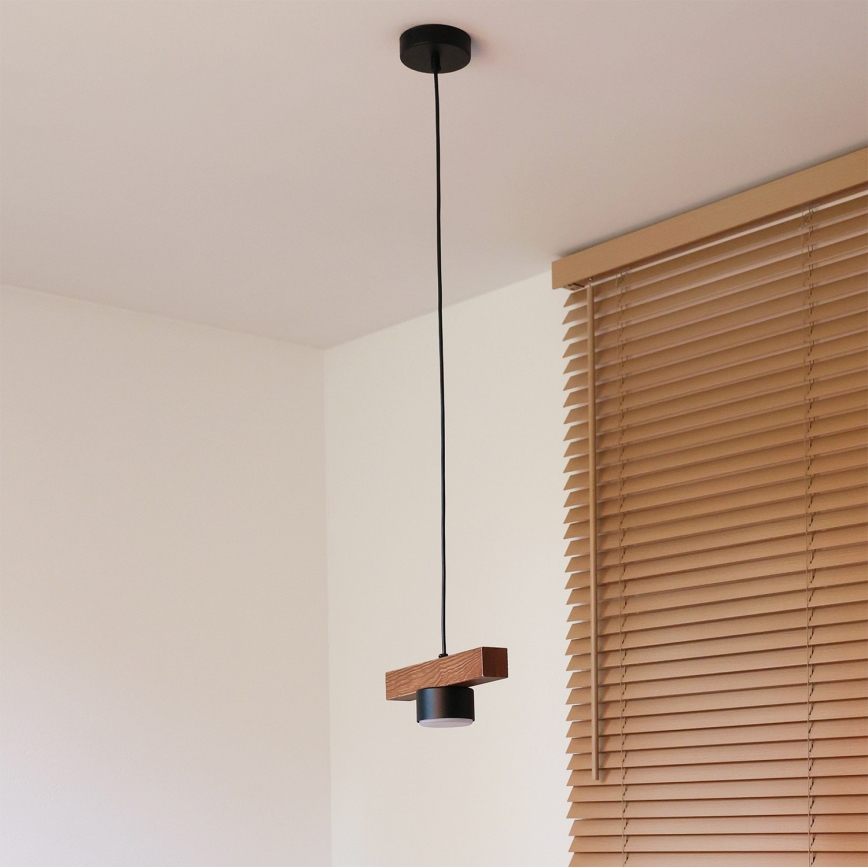 Duolla - Sospensione a cavo IRONLINE 1xGX53/3W/230V pino/rovere/nero