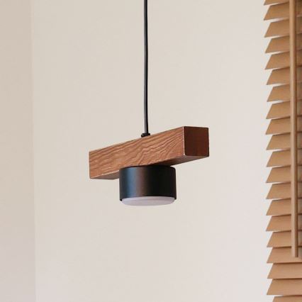 Duolla - Sospensione a cavo IRONLINE 1xGX53/3W/230V pino/rovere/nero