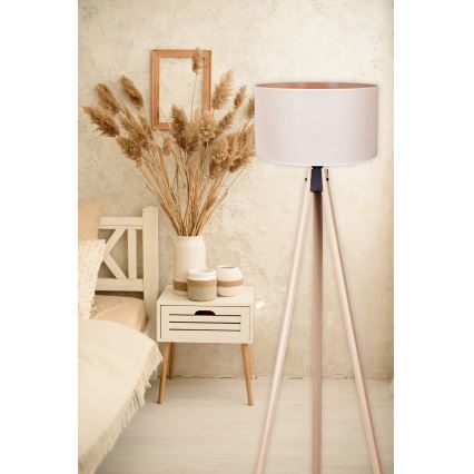 Duolla - Stehleuchte 1xE27/60W/230V d 44 cm cremefarben/beige