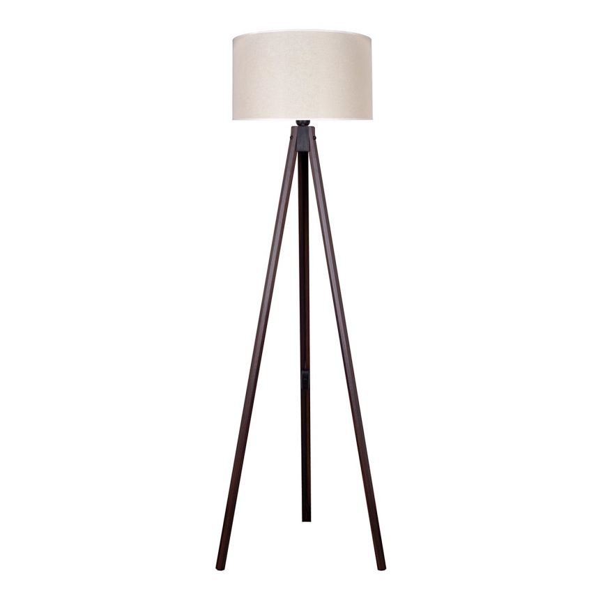 Duolla - Stehleuchte 1xE27/60W/230V d 44 cm cremefarben/Wenge