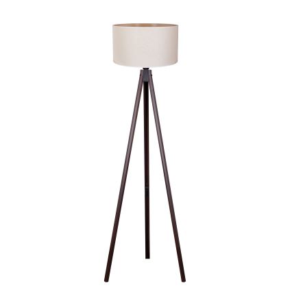 Duolla - Stehleuchte 1xE27/60W/230V d 44 cm cremefarben/Wenge