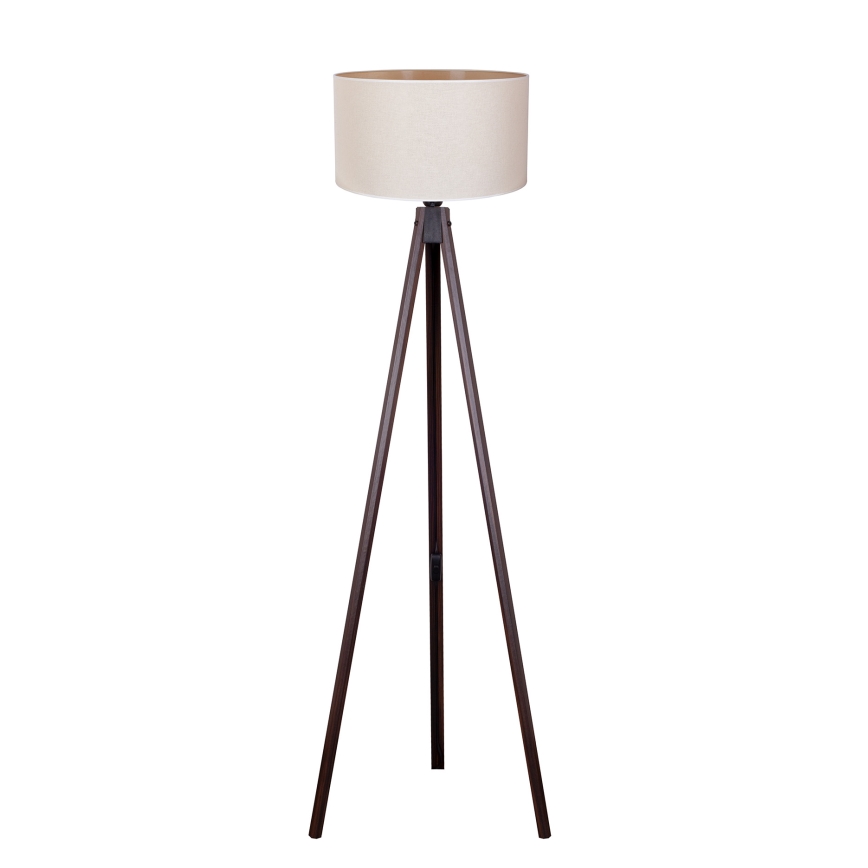 Duolla - Stehleuchte 1xE27/60W/230V d 44 cm cremefarben/Wenge