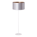 Duolla - Stehleuchte CANNES 1xE27/15W/230V d 45 cm silbern/kupfern/weiß