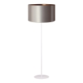 Duolla - Stehleuchte CANNES 1xE27/15W/230V d 45 cm silbern/kupfern/weiß
