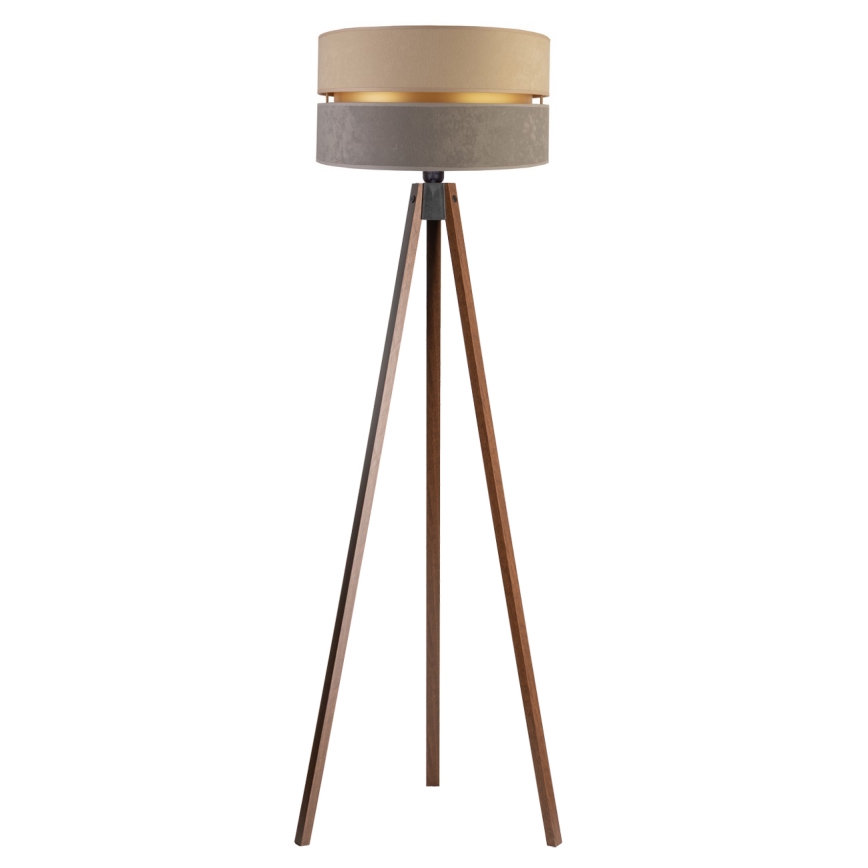 Duolla - Stehleuchte DUO 1xE27/60W/230V d 44 cm beige/grau/Wenge