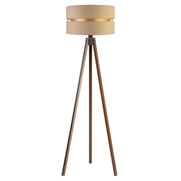 Duolla - Stehleuchte DUO 1xE27/60W/230V d 44 cm beige/Wenge