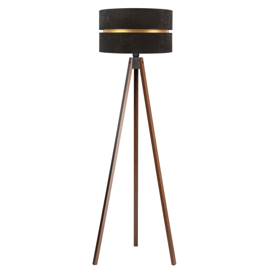 Duolla - Stehleuchte DUO 1xE27/60W/230V d 44 cm schwarz/Wenge