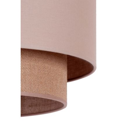 Duolla - Suspension filaire BOHO 1xE27/15W/230V d. 45 cm beige/marron