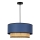 Duolla - Suspension filaire BOHO 1xE27/15W/230V d. 45 cm bleu/rotin