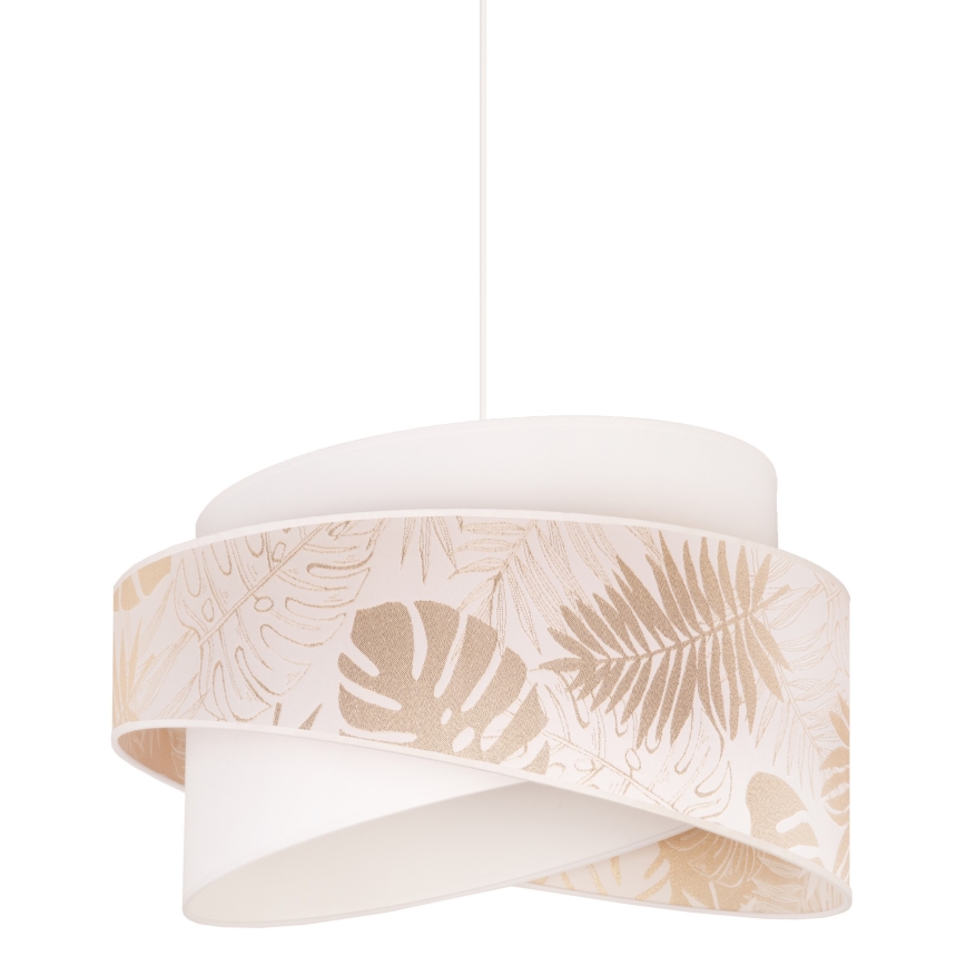 Duolla - Suspension filaire BROOKLYN 1xE27/40W/230V d. 50 cm blanc/laiton