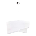 Duolla - Suspension filaire CELLO 1xE27/40W/230V d. 45 cm blanc/argent