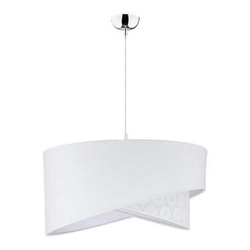 Duolla - Suspension filaire CELLO 1xE27/40W/230V d. 45 cm blanc/dentelle