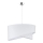 Duolla - Suspension filaire CELLO 1xE27/40W/230V d. 45 cm blanc/dentelle