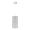 Duolla - Suspension filaire CIGAR 1xE27/40W/230V d. 15 cm gris clair
