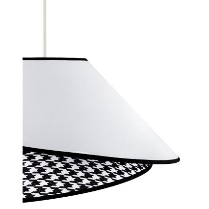 Duolla - Suspension filaire COCO 1xE27/40W/230V d. 50 cm blanc/noir