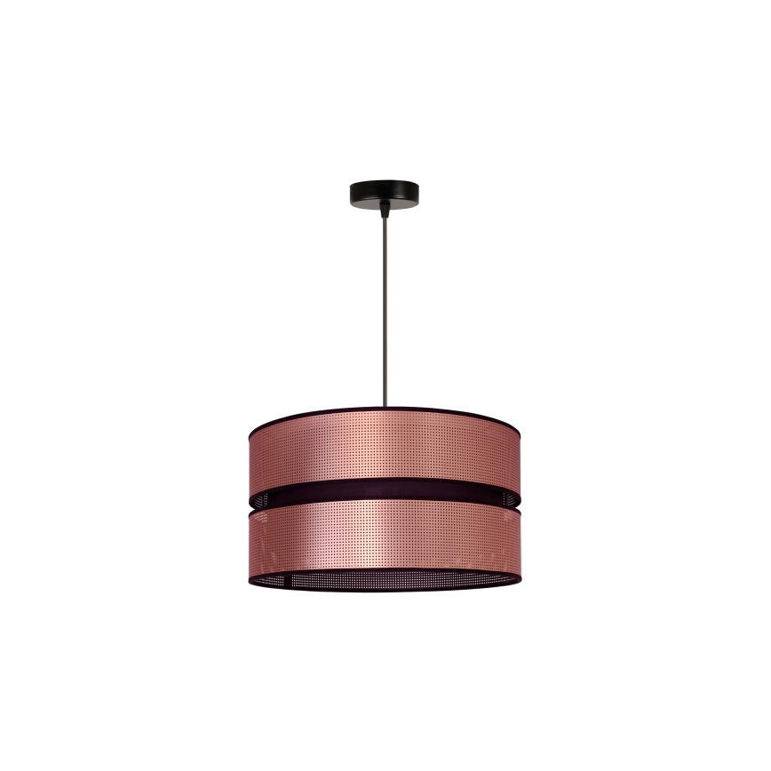 Duolla - Suspension filaire COPPER SHINY 1xE27/15W/230V d. 40 cm cuivre/noir