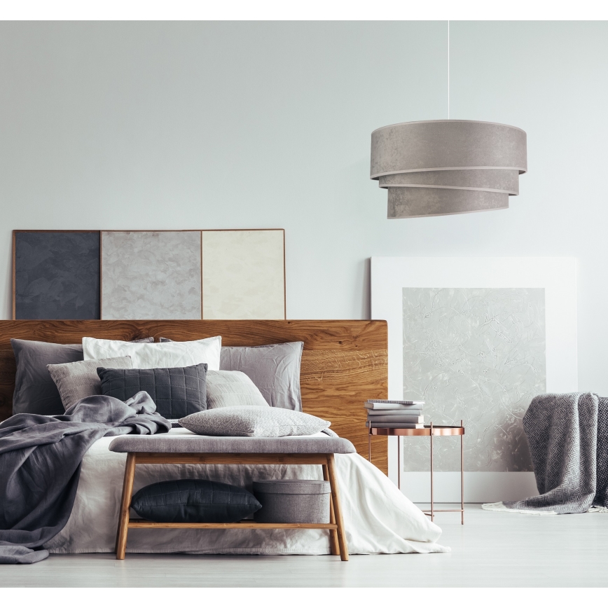 Duolla - Suspension filaire DEVON 1xE27/40W/230V d. 45 cm gris