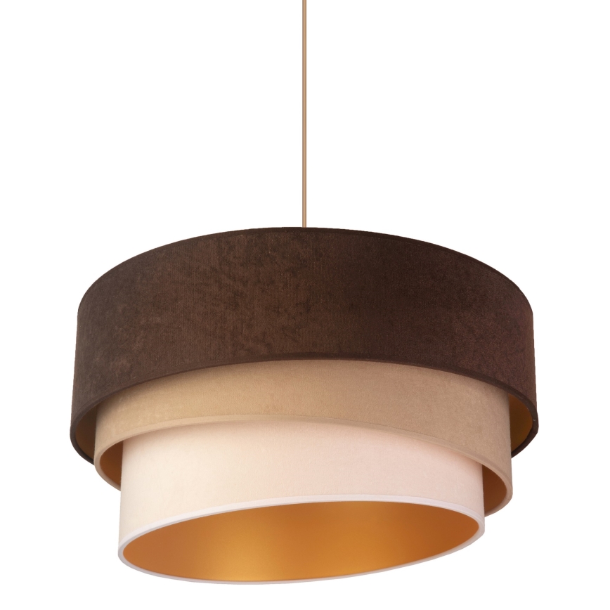 Duolla - Suspension filaire DEVON 1xE27/40W/230V d. 45 cm marron/beige
