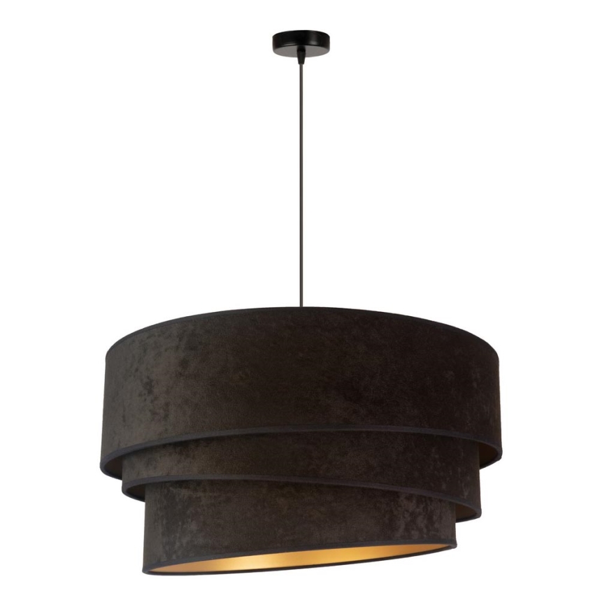 Duolla - Suspension filaire DEVON 1xE27/40W/230V d. 45 cm noir/doré