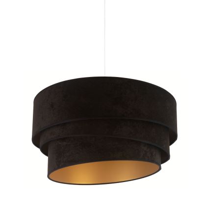 Duolla - Suspension filaire DEVON 1xE27/40W/230V d. 45 cm noir/doré