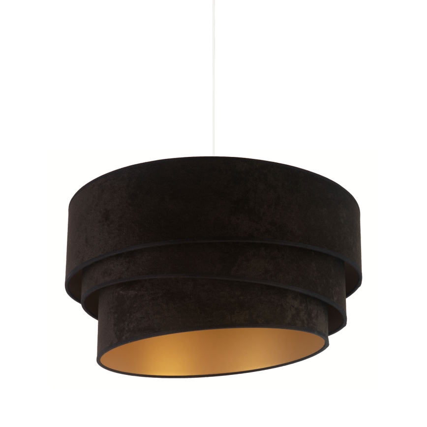 Duolla - Suspension filaire DEVON 1xE27/40W/230V d. 45 cm noir/doré