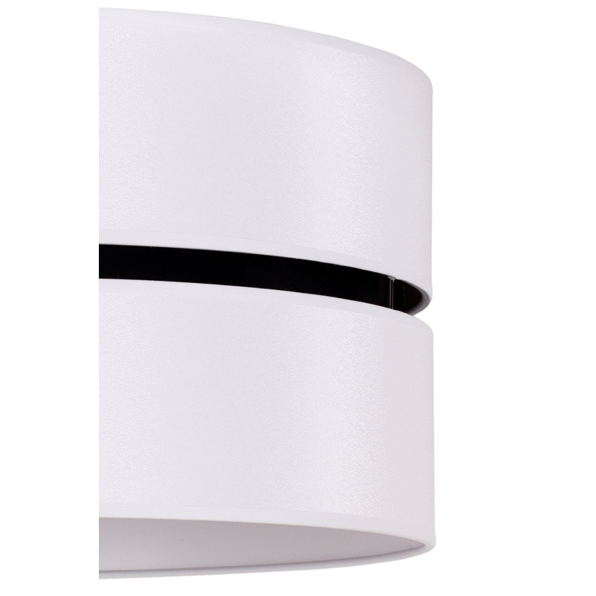Duolla - Suspension filaire DUO 1xE27/15W/230V d. 40 cm blanc/noir