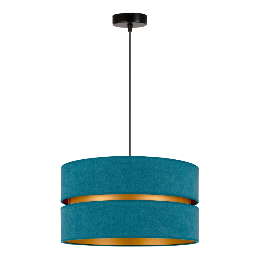 Duolla - Suspension filaire DUO 1xE27/15W/230V d. 40 cm turquoise/doré