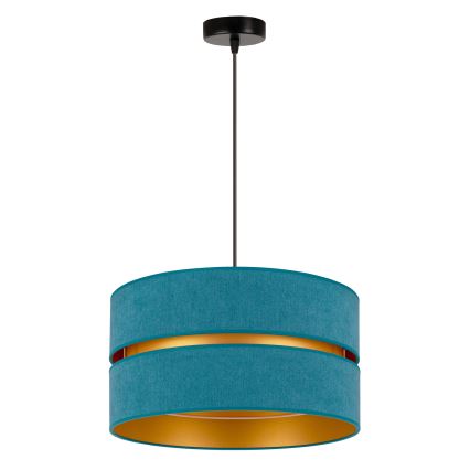 Duolla - Suspension filaire DUO 1xE27/15W/230V d. 40 cm turquoise/doré