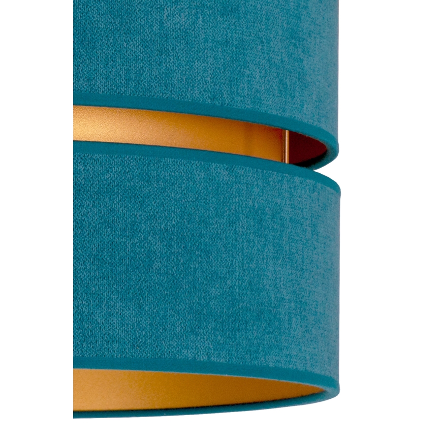 Duolla - Suspension filaire DUO 1xE27/15W/230V d. 40 cm turquoise/doré