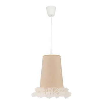 Duolla - Suspension filaire enfant BALLET 1xE27/40W/230V d. 21 cm beige