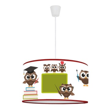 Duolla - Suspension filaire enfant OWLS MULTI 1xE27/15W/230V d. 35 cm