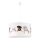 Duolla - Suspension filaire enfant PRINT M 1xE27/40W/230V d. 35 cm animaux