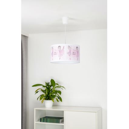 Duolla - Suspension filaire enfant PRINT M 1xE27/40W/230V d. 35 cm ballerines