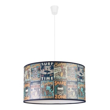 Duolla - Suspension filaire enfant PRINT M 1xE27/40W/230V d. 35 cm posters