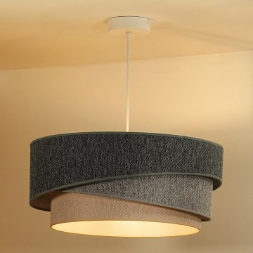 Duolla - Suspension filaire KOBO ECO RECYCLING 1xE27/15W/230V d. 45 cm vert/gris/crème