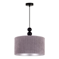 Duolla - Suspension filaire LYON 1xE27/15W/230V d. 40 cm gris