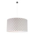 Duolla - Suspension filaire MAROKO 1xE27/40W/230V d. 45 cm blanc/noir