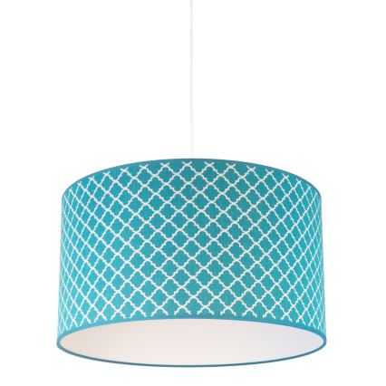 Duolla - Suspension filaire MAROKO 1xE27/40W/230V d. 45 cm turquoise/blanc