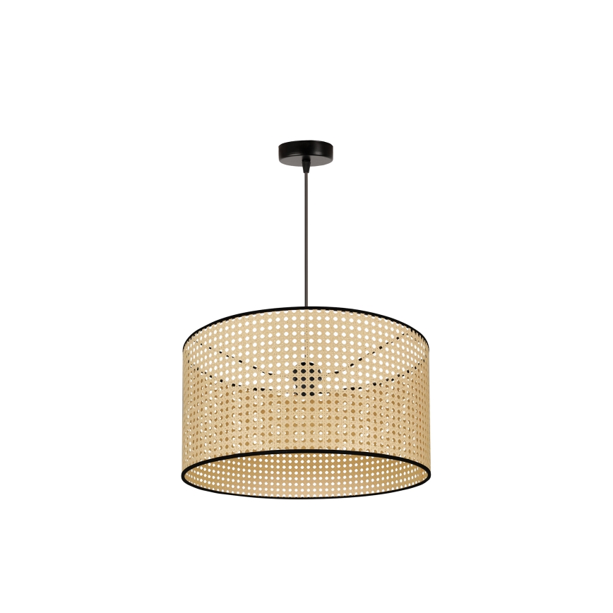 Duolla - Suspension filaire ROLLER 1xE27/15W/230V d. 45 cm rotin/noir