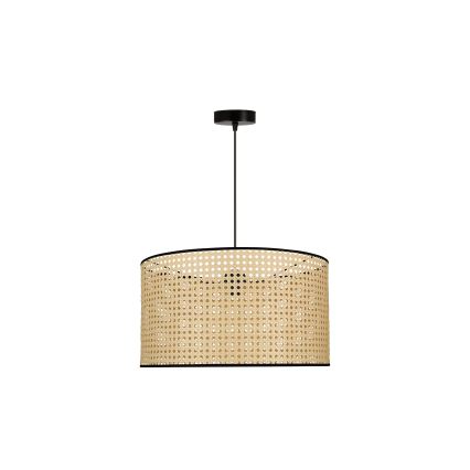 Duolla - Suspension filaire ROLLER 1xE27/15W/230V d. 45 cm rotin/noir