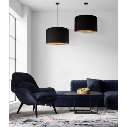 Duolla - Suspension filaire ROLLER 1xE27/40W/230V d. 45 cm noir