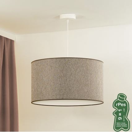Duolla - Suspension filaire ROLLER ECO RECYCLING 1xE27/15W/230V d. 45 cm marron