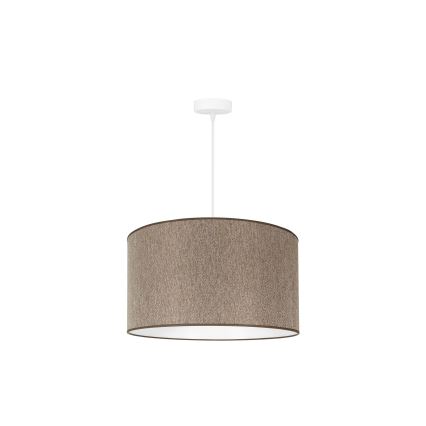 Duolla - Suspension filaire ROLLER ECO RECYCLING 1xE27/15W/230V d. 45 cm marron