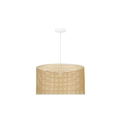 Duolla - Suspension filaire ROLLER RATTAN 1xE27/15W/230V d. 45 cm beige