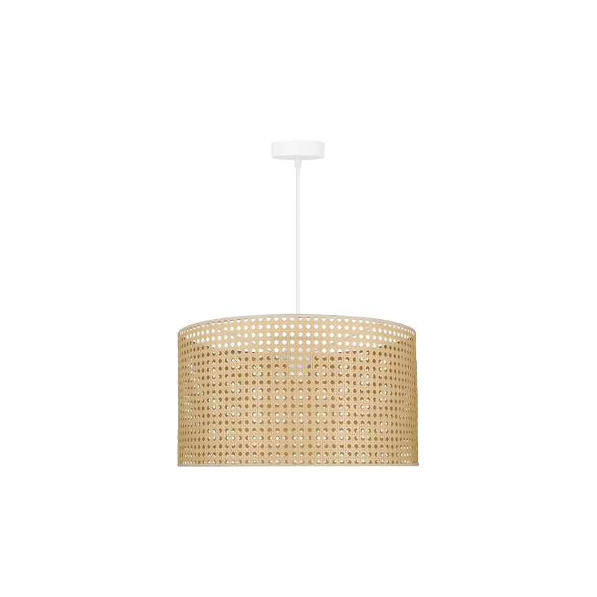 Duolla - Suspension filaire ROLLER RATTAN 1xE27/15W/230V d. 45 cm beige