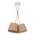 Duolla - Suspension filaire ROSSA 3xE27/15W/230V d. 45 cm marron