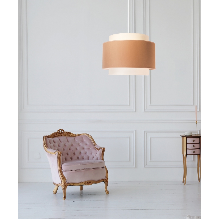 Duolla - Suspension filaire SOHO 1xE27/40W/230V d. 40 cm beige/crème