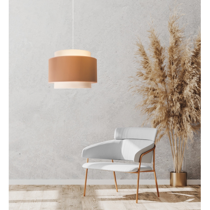 Duolla - Suspension filaire SOHO 1xE27/40W/230V d. 40 cm beige/crème