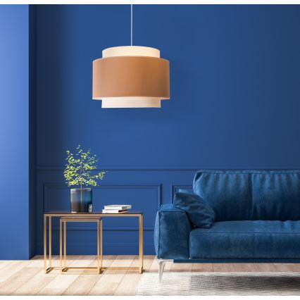 Duolla - Suspension filaire SOHO 1xE27/40W/230V d. 40 cm beige/crème